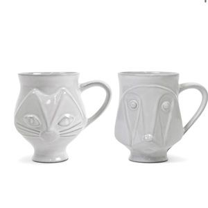 Jonathan Adler cat and dog mug